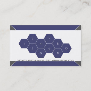 Tarjeta de visita de la lealtad del cliente de la