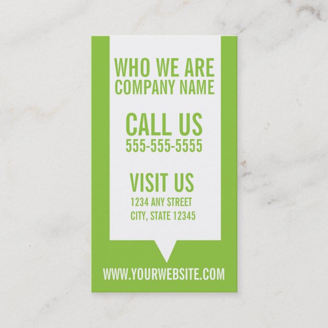 Tarjeta de visita de la lealtad del cliente del (Anverso)