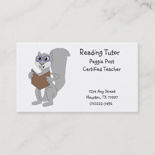 Tarjeta de visita de la lectura