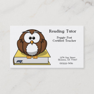Tarjeta de visita de la lectura