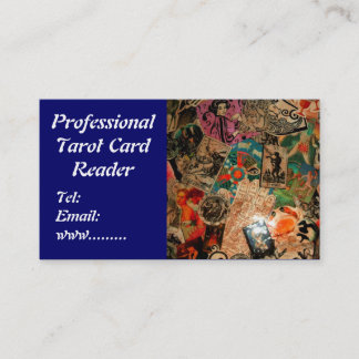 Tarjeta de visita de la lectura de la carta de