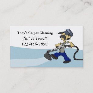 Tarjeta de visita de la limpieza de la alfombra