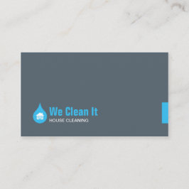 Tarjeta de visita de la limpieza de la casa