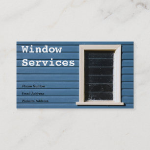 Tarjeta de visita de la limpieza de ventana