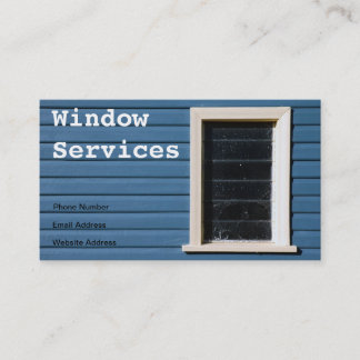 Tarjeta de visita de la limpieza de ventana