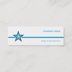 tarjeta de visita de la línea blanca de Blue Star