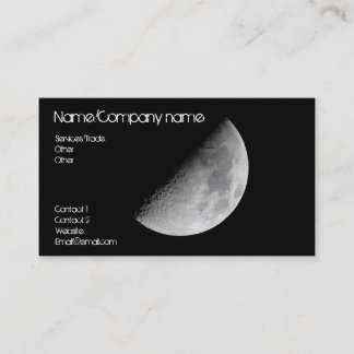 Tarjeta de visita de la luna