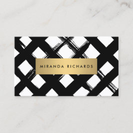 Tarjeta de visita de la Luxe Bold Brushstrokes