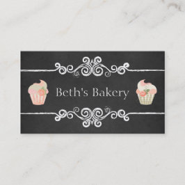 Tarjeta de visita de la magdalena de la panadería