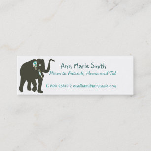 Tarjeta de visita de la mamá