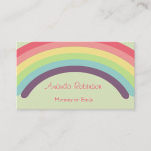 Tarjeta de visita de la mamá del arco iris