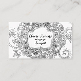 Tarjeta de visita de la mandala