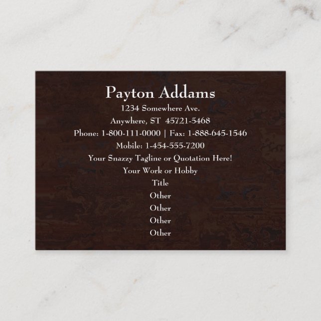 Tarjeta de visita de la mandala de la renovación (Anverso)