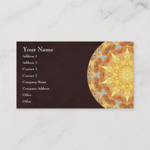 Tarjeta de visita de la mandala de la renovación