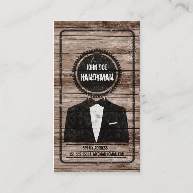 Tarjeta de visita de la manitas (Anverso)