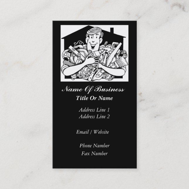 Tarjeta de visita de la manitas (Anverso)