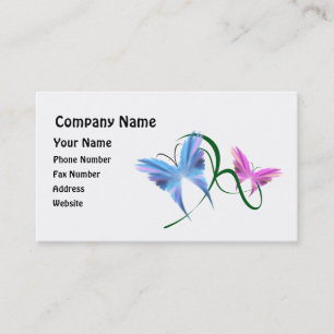 Tarjeta de visita de la mariposa