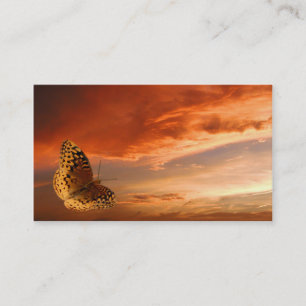Tarjeta de visita de la mariposa