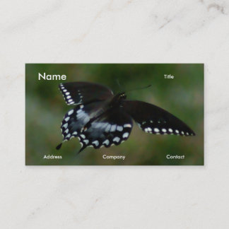 Tarjeta de visita de la mariposa