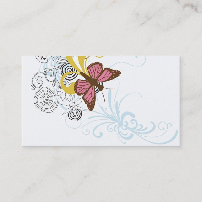 Tarjeta de visita de la mariposa (Anverso)