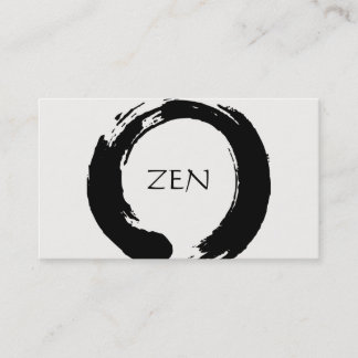 Tarjeta de visita de la meditación del círculo del