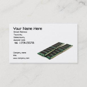 Tarjeta de visita de la memoria de computadora
