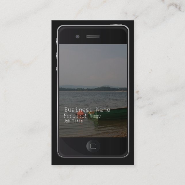 tarjeta de visita de la mirada del estilo del (Anverso)