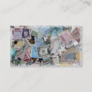 Tarjeta de visita de la moneda
