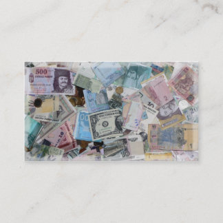 Tarjeta de visita de la moneda