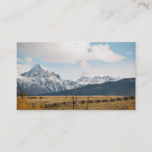 Tarjeta de visita de la montaña