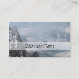 Tarjeta de visita de la montaña de la nieve