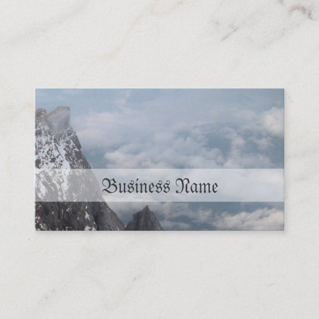 Tarjeta de visita de la montaña de la nieve (Anverso)