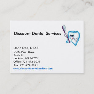 Tarjeta de visita de la muestra