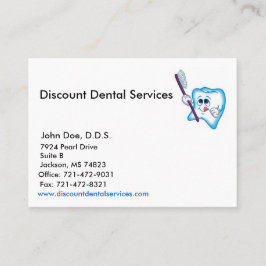 Tarjeta de visita de la muestra