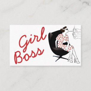 Tarjeta de visita de la mujer del estilo del