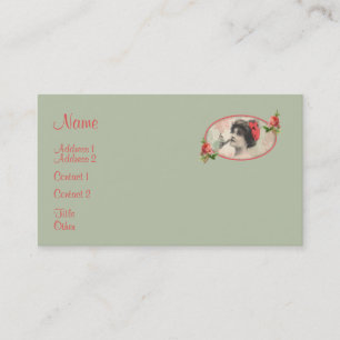 Tarjeta de visita de la mujer del Victorian