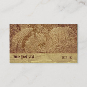Tarjeta de visita de la naturaleza de las calabaza