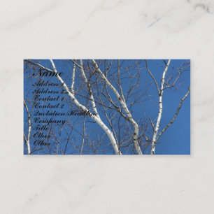 Tarjeta de visita de la naturaleza del cielo azul 