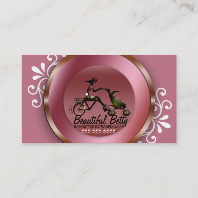 Tarjeta de visita de la nin@era (Anverso)