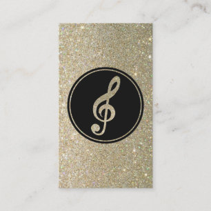 Tarjeta de visita de la nota de la música del