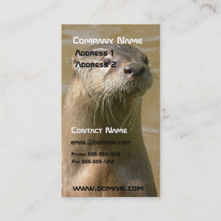 Tarjeta de visita de la nutria