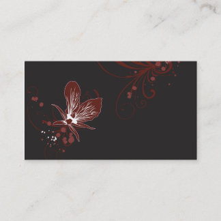 Tarjeta de visita de la orquídea