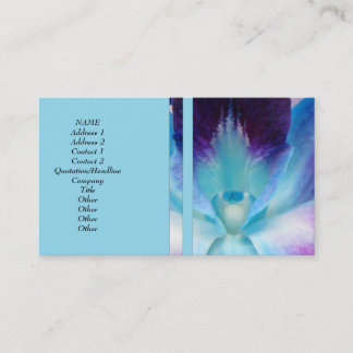 Tarjeta de visita de la orquídea del Dendrobium