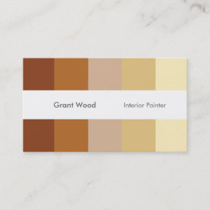 Tarjeta de visita de la paleta de las rayas