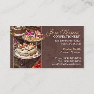 Tarjeta de visita de la panadería