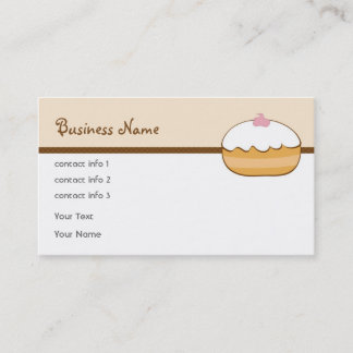 Tarjeta de visita de la panadería