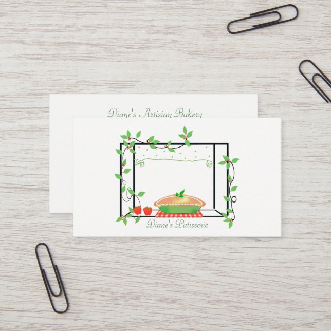 Tarjeta de visita de la panadería (Anverso/Reverso In Situ)