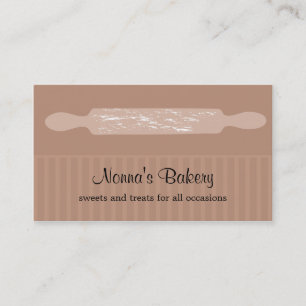 Tarjeta de visita de la panadería