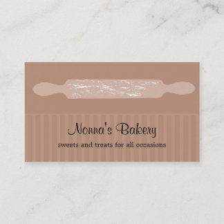 Tarjeta de visita de la panadería