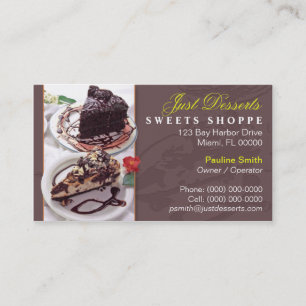 Tarjeta de visita de la panadería